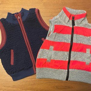 2-Piece Old Navy & Carters Fleece Vest Set 3M